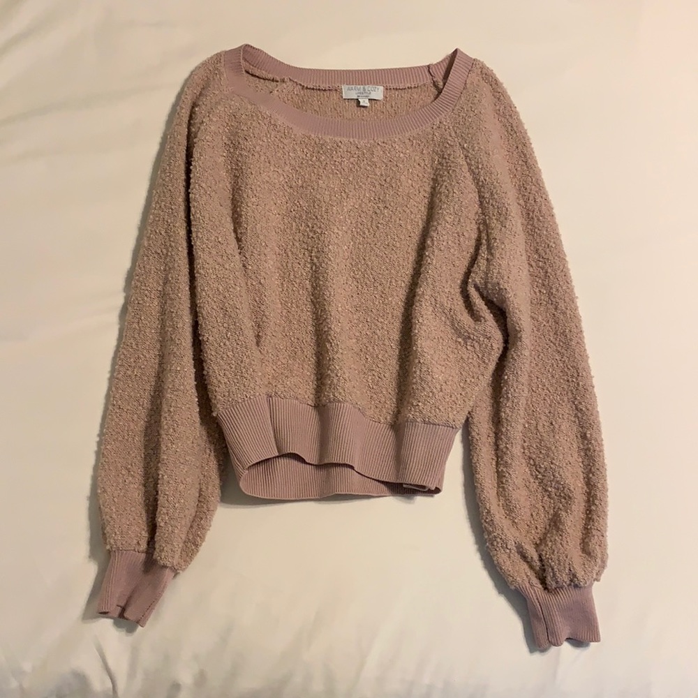 Light Pink “Warm and Cozy” Pullover